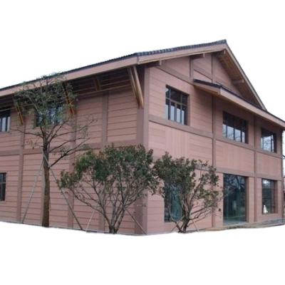 China 2020 Modern Hot Sale Poly-wood Exterior Wall Windproof Boarding Like Nature Wood for sale