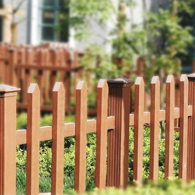 China 2020 Hot Sale Easily Assembled Wooden Garden Plastic Composite Fence for sale