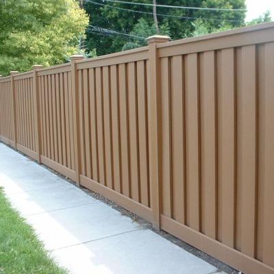 China Easily Assembled Composite Garden Wpc Fence Heat Treated Pressure for sale