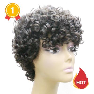 China Pixie Cut Indian Hair Wig New Arrivals Wholesale Price Virgin Wig 12A Straight Purple Pixie Cut Peruvian Curly Bob Wigs 8 Inches for sale