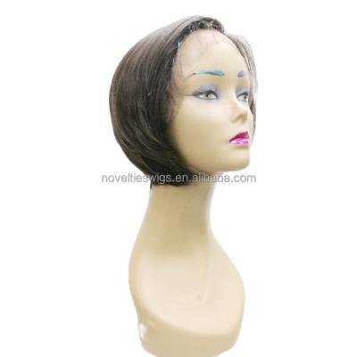 China Curly Novelties Front Lace Hair Wigs Cheap Price Align Raw Virgin Human Hair 10 Inch Bob Wigs Indian Virgin Cuticle Aligned Hair Lace Front for sale