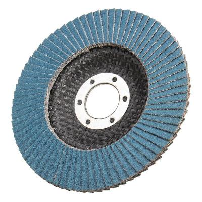 China 60/80/120 Inch Round Alumina/Aluminum Oxide Grit Flap Sanding Disc 4.5 Zirconia Disc/Ceramic Abrasive Tool for Metal for sale