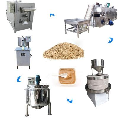 China Hot sale low rotation speed and low temperature tahini making machine stone mill production line for sale for sale