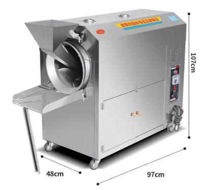 China Popular vegetable processing plant peanut machine/seame/almond roaster on sale for sale