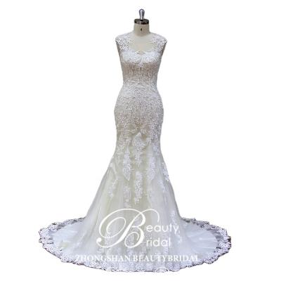 China RUS808 High Quality Breathable Mermaid Wedding Dress Cheap Wedding Dress With Beading 2021 for sale