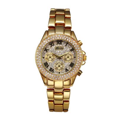 China Water Resistant 18K Gold Plated Luxury Watch Missfox Fashion Women Watches Waterproof Ladies Wristwatches Gift for sale