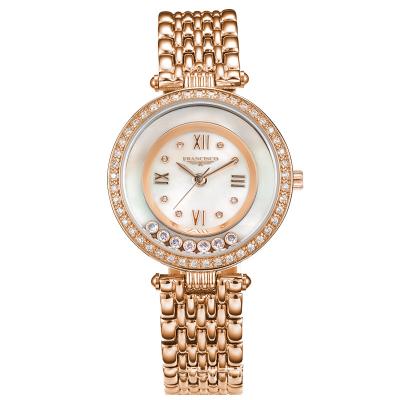 China New trend ladies gift fashion quartz wrist watch 18k gold online diamonds high quality clock water resistant luxury brand women watch for sale