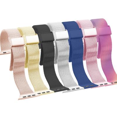 China Easy Band Stainless Steel Mesh Strap For Apple Watch Quick Release Switch Strap High Quality Milan Strap for sale