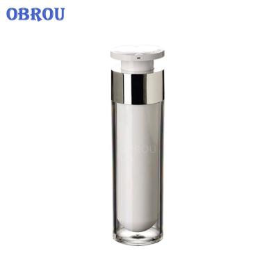 China OBROU 15Ml 30Ml 50Ml Aseptic Airless Lotion Bottle Cosmetic Plastic Airless Pump Bottle for sale