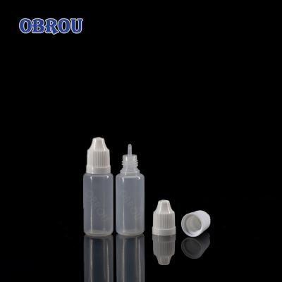 China Small Medicine Plastic Vials 15ml Dropper Bottle For Kid Safe Triangle E Cap Plastic Bottle Braille Liquid for sale