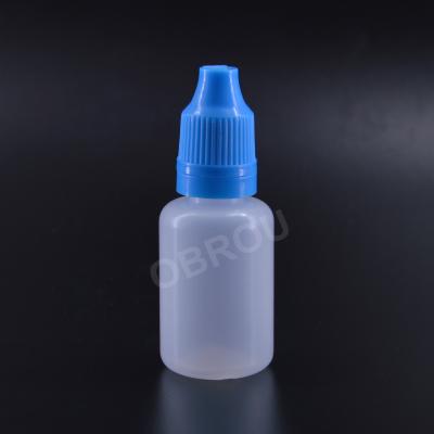 China Plastic Medicine PE 10ml Bottle With Tamper Evident Cap In Stock 2500pcs Per Box for sale