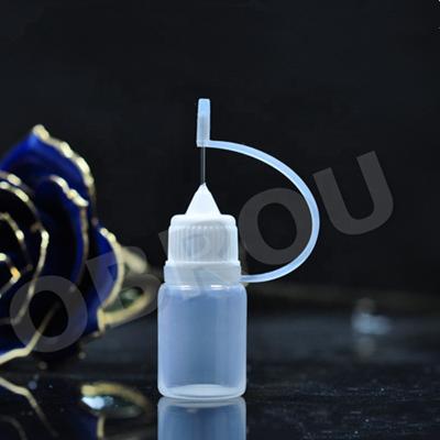 China Plastic chemical PE squeeze glue needle nose bottle, 10ml spout bottle for eliquid oils for sale