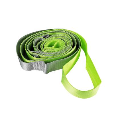 China Multiple Styles 12 Loop Multi Loop Yoga Nonelastic Stretch Strap For Pilates Physical Exercise Yoga Strap for sale