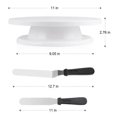 China Sustainable 71 Piece Cake Decorating Tool Kits Supplies With Cake Turntable Set for sale