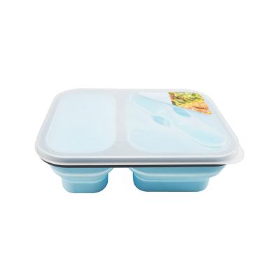 China Kitchen Pro 101 Expandable Freshness Keeping and Collapsible Bento Box Silicone Container Children /Adult Lunch Box for sale