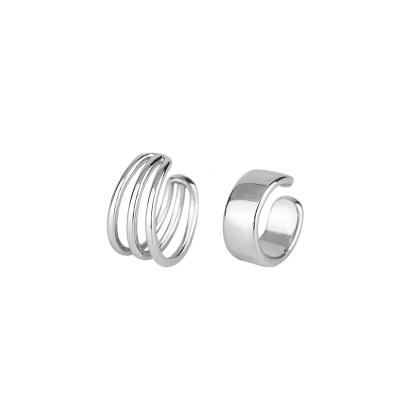 China FASHIONABLE platinum plated wind contracted stylish asymmetrical temperament fashion cuff earrings fashion jewelry for sale