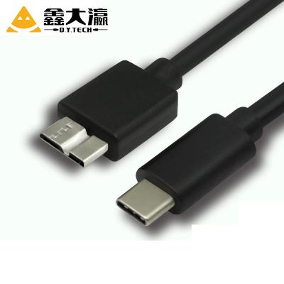 China Mobile Phone For Smartphone Type C Male Hard Drive 1.8m USB 3.1 To Micro USB 3.0 B Male Cable for sale