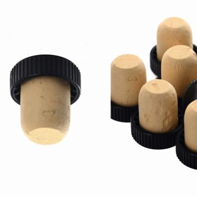 China Non Refillable Custom Glass Wine Cork Bottles Whiskey Rum Tequila Bottle Stopper Corks for sale