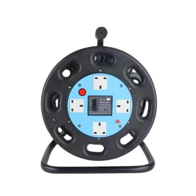 China High quality UK industrial equipment type 4 sockets extension cable reel manufacturer in China for sale