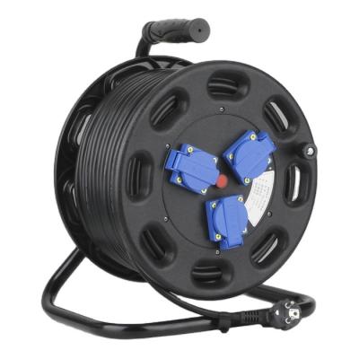 China Home Appliance Extension Cord Waterproof Multi Reel 3 Plugs Cable Reel for sale