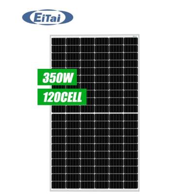 China Solar System EITAI Half Cut Mono Canadian Home Use LONGi Sunpower Cost The Price Of 350 Watt Solar Panels for sale