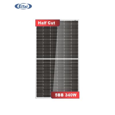 China Mono Solar System EITAI Home Use Half Cut Black Frame 340w Solar Panel 5Kw Home Kit For Sale for sale