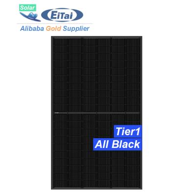 China Solar System EITAI Ja Solar Panel 410W Sheeting Ce Solar Cell Panel Full Black TUV 380W 390W For Eu Market for sale