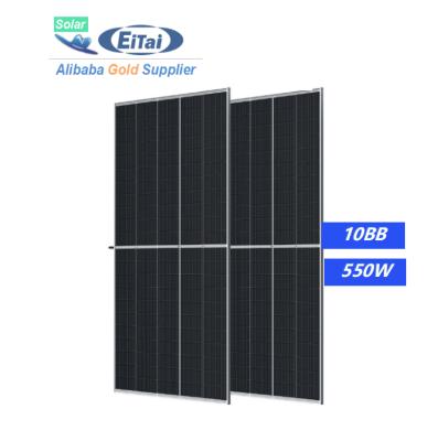 China EITAI Solar System Solar Cell Panel 11BB 535W 545W 550W 555W 450W Solar Panel Half Cut Ja Solar Panel 530W for sale