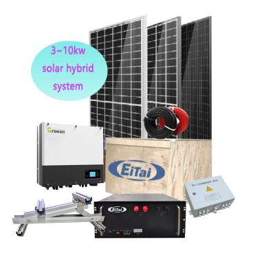 China KW 5KW 10KW 10KW 30KW Commercial Solar Power System EITAI Thermodynamic Solar System 3 Solar Power System for sale