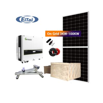 China ON-17 10kw Home Solar System Grid Tie Solar PV System Europe Market On Grid Solar System 10 Kw for sale