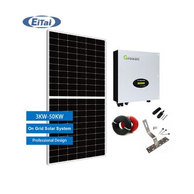 China ON-10 home 30kw cheap on grid solar system price 30 kw grid tie solar panel system for usa market for sale