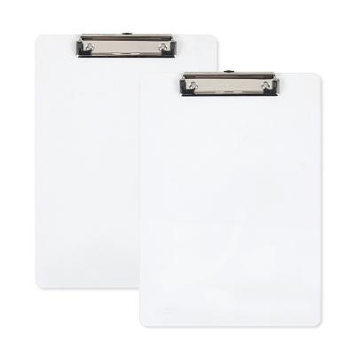 China Acrylic Acrylic Clipboard Portfolio File Folder Memo Pads Holder Paper Menu Clip Board for Office School and Restaurant for sale