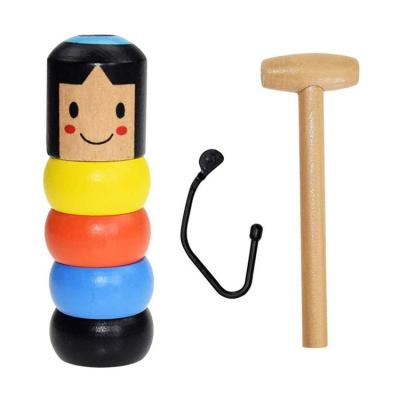 China Unbreakable Wooden Man Toy Wood Kid Toy Unbreakble Children's Toy Magical Magic Step Magical Illusion Desalen for sale