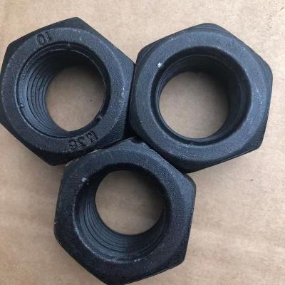 China Black Carbon Steel Hex Nuts CEM China Manufacturer for sale