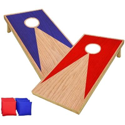 China Plywood& Outdoor Portable Toy Wooden Throwing Portable Sandbag Pine Wood Adult Game for sale