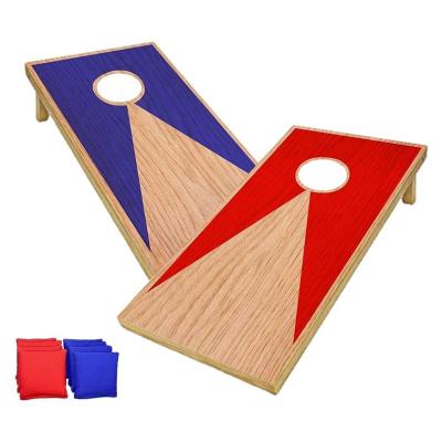 China Plywood& Portable Pine Wood Corn Hole Boards Folding Cornhole Bean Bag Toss Wooden Montessori Toys for sale