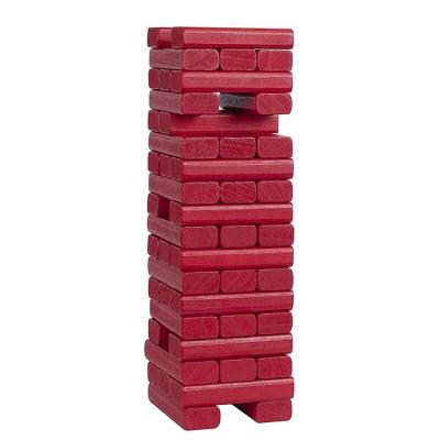 China Construction Toy Wholesale Price Tumbling Tower with wooden box stacking wooden blocks for sale