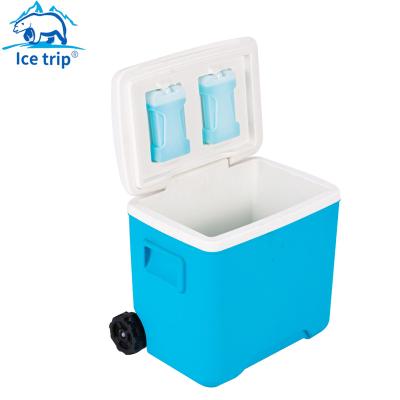 China Waterproof Outdoor Portable Car Ice Fishing Box Cold Cooler Refrigerator Food Storage Box For Camping Home Traveling for sale