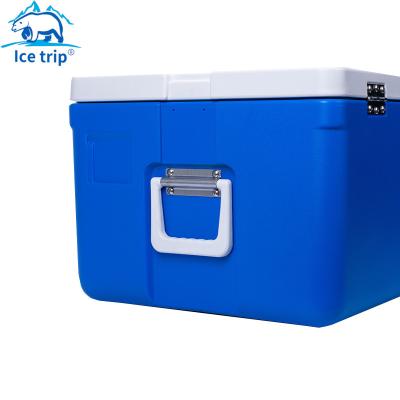 China Hot Selling Waterproof Insulated Custom Logo Camping Foldable Food Portable Large 65L Ice Cooler Box for sale