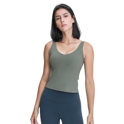 China Reversible Summer New Breathable Quick-drying Running Sports Vest Fitness Yoga Women's Vest Yoga Vest for sale