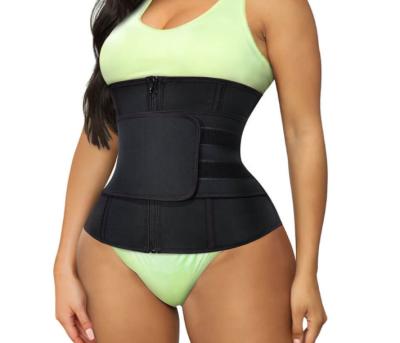 China Wholesale Custom Antibacterial Women Body Shaper Neoprene Sweat Slimming Sauna Exercise Waist Trainer Belt Girdle Medium Level Control Adults for sale