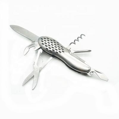 China 11 Function Funny Peanut Shaped Knife Multi Function Folding Pocket Knife for sale