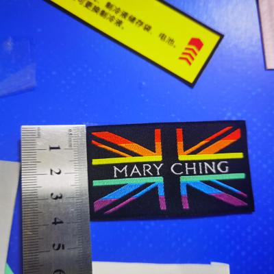 China Douane Gedrukte de Etiketten Wasbare Kleding Geweven Etiketten van de Damastkleding Te koop