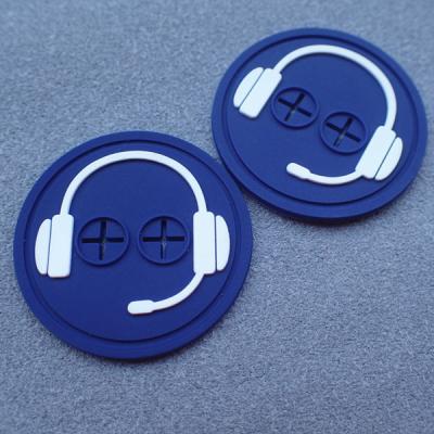 China Insignia durable del silicio del SGS Logo Embossed Rubber Clothing Labels en venta