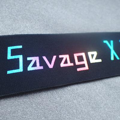 China Colorful Logo Nylon 5cm Printed Elastic Band for sale