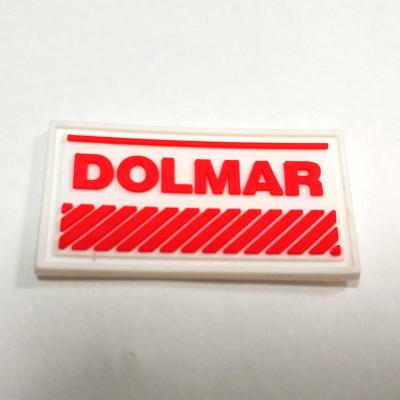 China El Pvc suave de encargo de la etiqueta 3D de la ropa de la marca remienda para los sombreros de los bolsos de los zapatos en venta