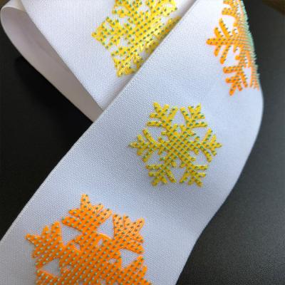 China Silicone Toothbrush Polka Dot Coating Webbing Non Slip Elastic Webbing for sale