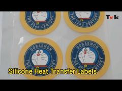 Soft Silicone Heat Transfer Labels 3D Washable Non Toxic Cartoon