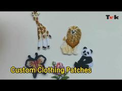 Embroidered Custom Clothing Patches Sustainable For Hats / Bags