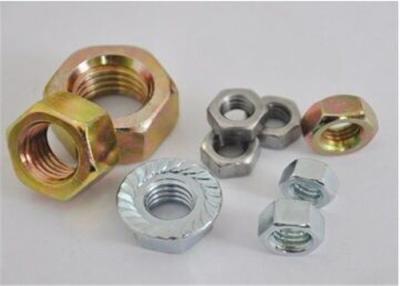 China High Strength Flange Hex Nut M6-M48 DIN 80 Yellow And White Colors For Molding Machine for sale